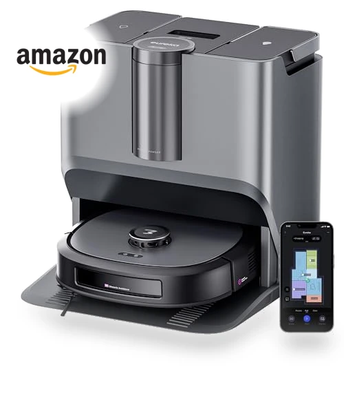 Robot Vacuum and Mop with Self Emptying Base — Smart Cleaning Robots, Eureka
