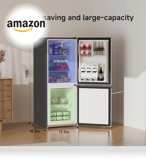 Small Refrigerator with Freezer — Mini Fridges, BANGSON