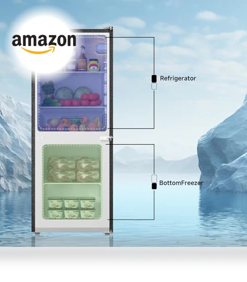 Small Refrigerator with Freezer — Mini Fridges, BANGSON