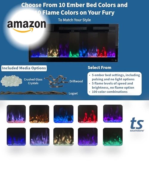 Smart Electric Fireplace — Tabletop Fireplaces, Touchstone