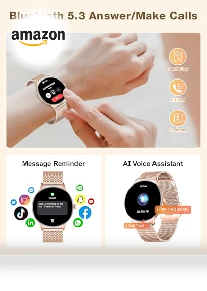Smart Watch for Women with AMOLED Display — Smartwatches, SOUYIE