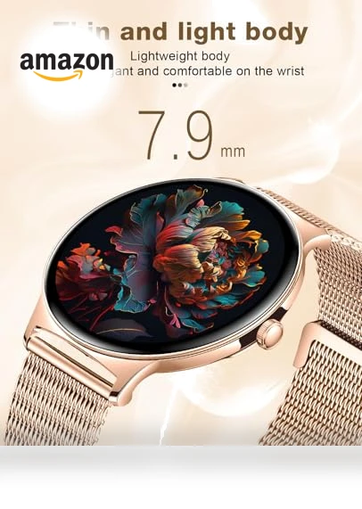 Smart Watch for Women with AMOLED Display — Smartwatches, SOUYIE