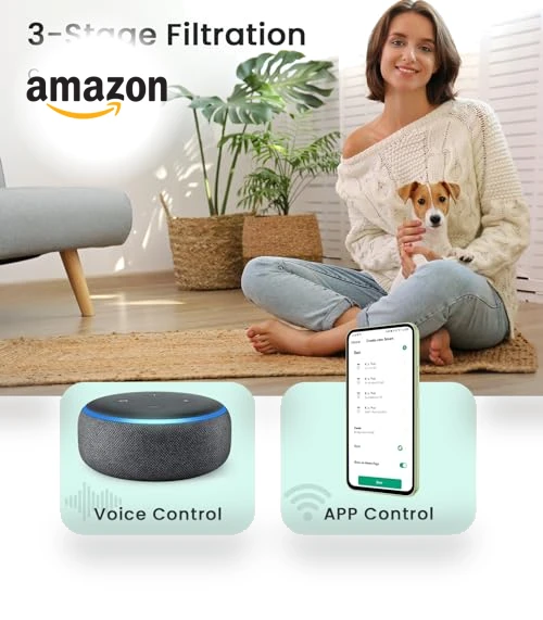 Smart WiFi Air Purifier for Large Rooms — Activated Carbon Air Purifiers, Afloia