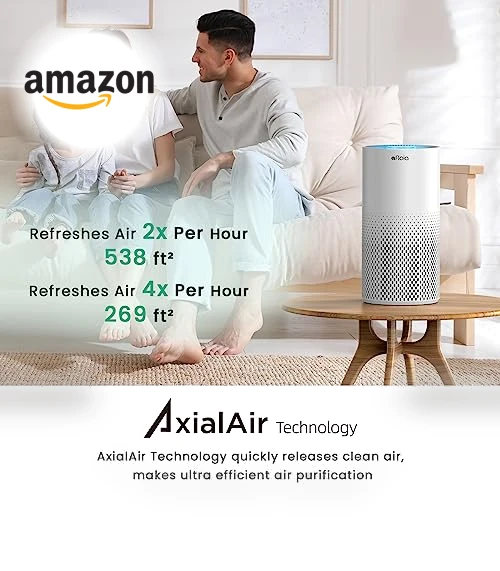 Smart WiFi Air Purifier for Large Rooms — Activated Carbon Air Purifiers, Afloia
