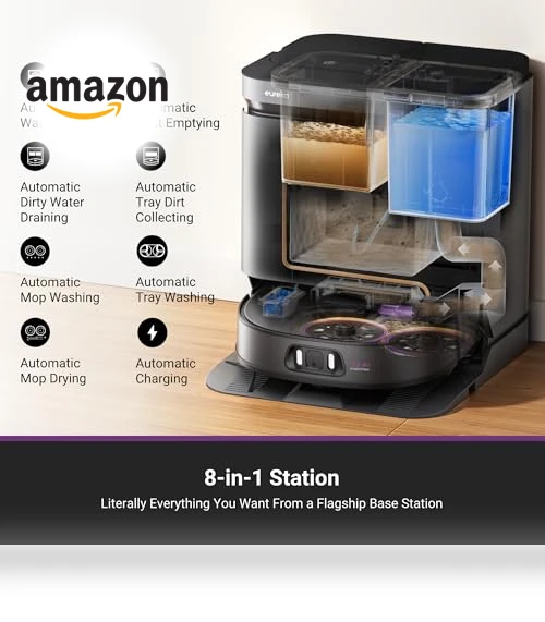 Ultra Robot Vacuum and Mop with Self Emptying Base — Smart Cleaning Robots, Eureka