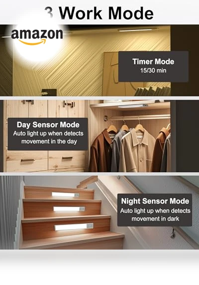 Under Cabinet Lighting Motion Sensor — Timers, SZOKLED