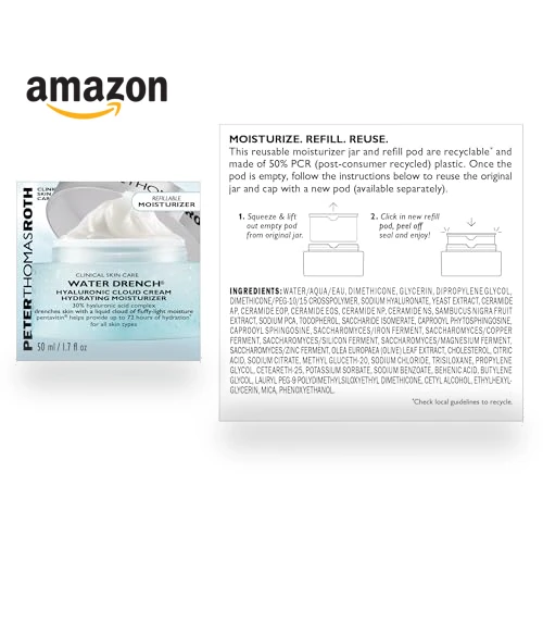 Water Drench Hyaluronic Cloud Cream — Hyaluronic Care, Peter Thomas Roth