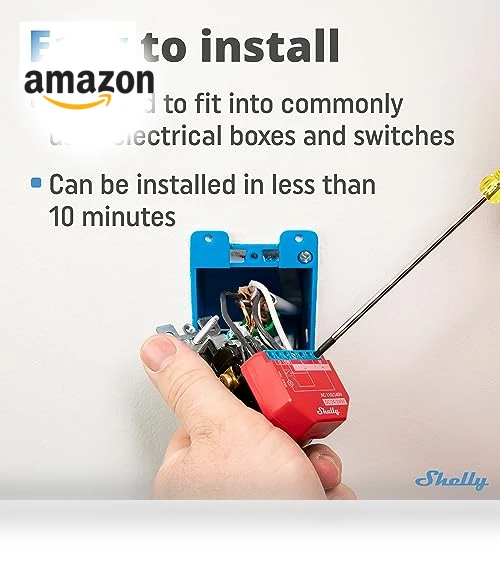 WiFi Smart Relay Switch with Power Metering Function — Smart Home Security, Allterco Robotics EOOD