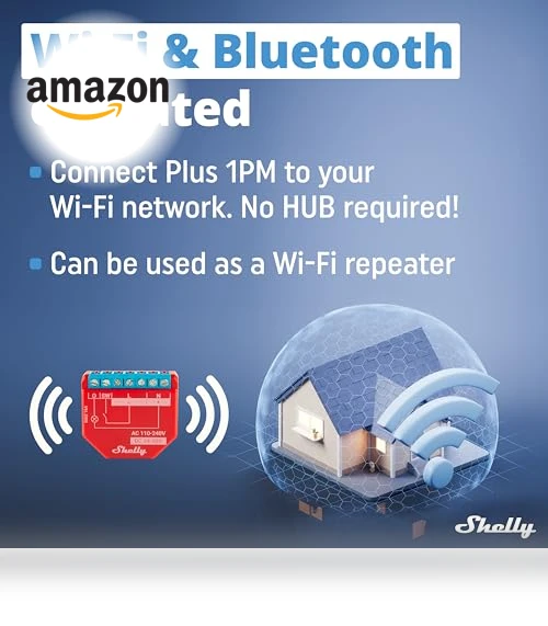WiFi Smart Relay Switch with Power Metering Function — Smart Home Security, Allterco Robotics EOOD