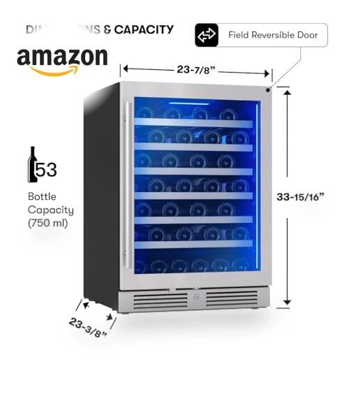 Wine Fridge Single Zone Under Counter — Wine Storage Solutions, Zephyr