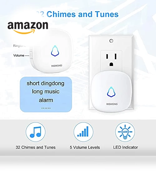 Wireless Motion Sensor Door Chime — Chimes, AMHEY