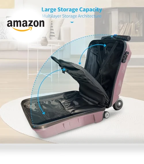 3-D Hardshell Scooter Suitcase — Kids' Luggage, TABU