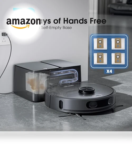 3-in-1 Robotic Vacuum and Mop — Smart Cleaning Robots, SHELIKI