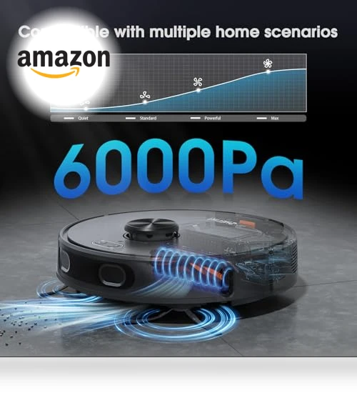 3-in-1 Robotic Vacuum and Mop — Smart Cleaning Robots, SHELIKI