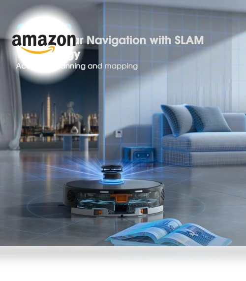 3-in-1 Robotic Vacuum and Mop — Smart Cleaning Robots, SHELIKI