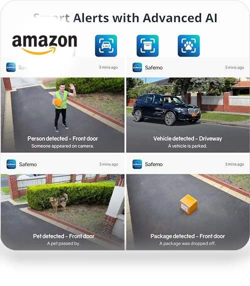 4K Security Cameras Wireless Outdoor/Indoor — Smart Home Security, Safemo