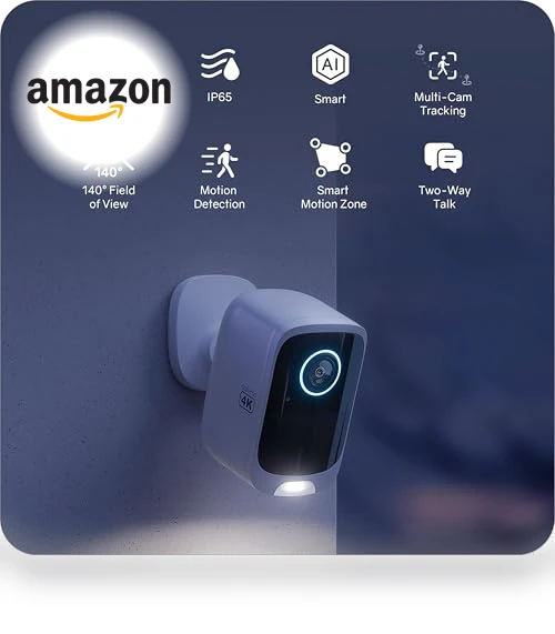 4K Security Cameras Wireless Outdoor/Indoor — Smart Home Security, Safemo