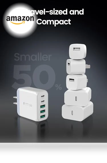 50W 5-Port USB Wall Charger — Wall Chargers, EIZLXQ