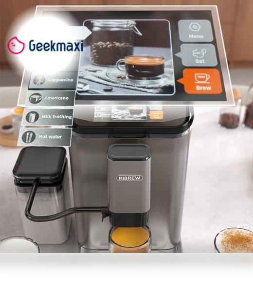 Automatic Espresso Machine with Grinder — Espresso Machines, HIBREW