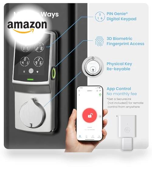 Bluetooth Smart Door Lock — Biometric Security, Lockly