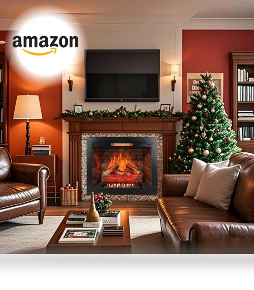 Electric Fireplace Insert with Real Fire Crackling Sound — Tabletop Fireplaces, Innoflame