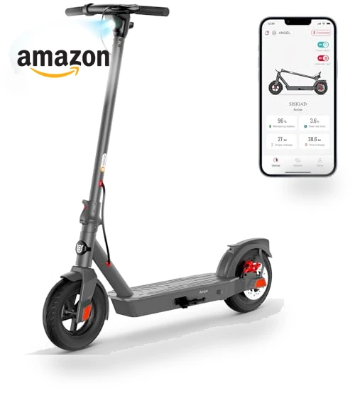 Electric Scooter with 10" Tires — Electric Self-Balancing Scooters, SISIGAD