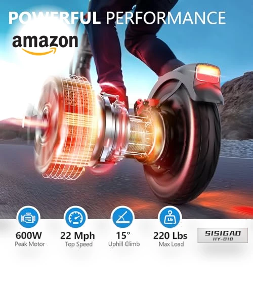Electric Scooter with 10" Tires — Electric Self-Balancing Scooters, SISIGAD