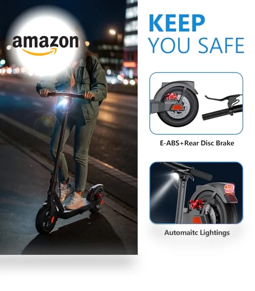 Electric Scooter with 10" Tires — Electric Self-Balancing Scooters, SISIGAD