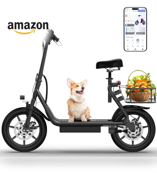 Electric Scooter with Seat — Electric Self-Balancing Scooters, MAXSHOT