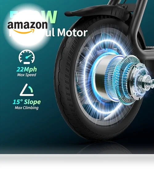 Electric Scooter with Seat — Electric Self-Balancing Scooters, MAXSHOT