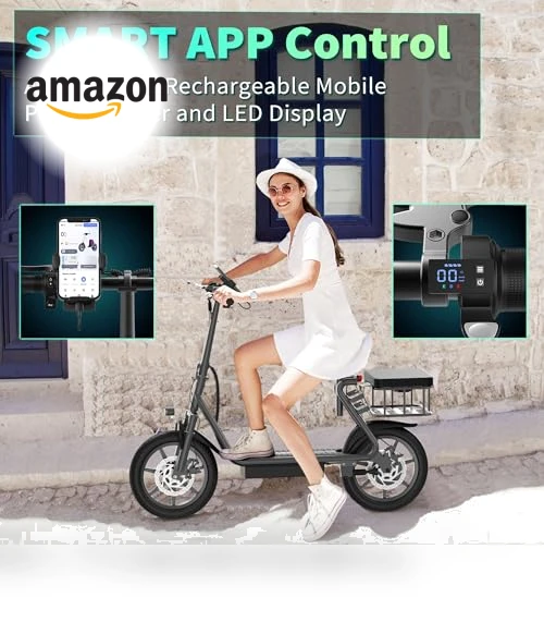Electric Scooter with Seat — Electric Self-Balancing Scooters, MAXSHOT