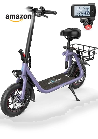 Electric Scooter with Seat — Electric Vehicles, URBANMAX