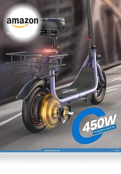 Electric Scooter with Seat — Electric Vehicles, URBANMAX