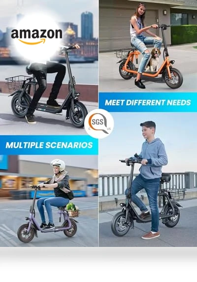 Electric Scooter with Seat — Electric Vehicles, URBANMAX