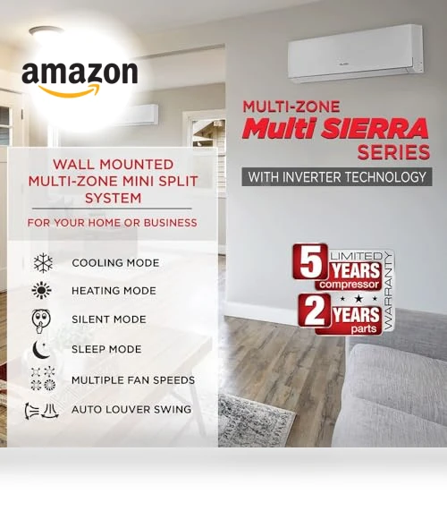 Five Zone Wall Mount Ductless Mini Split A/C and Heater — Cooling Solutions, OLMO