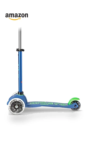 Mini Deluxe LED Three-Wheeled Scooter — Balance Bikes, Micro