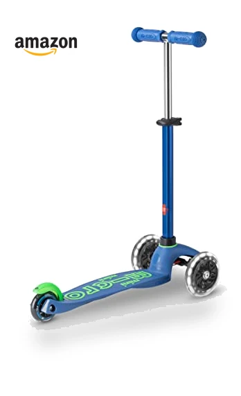 Mini Deluxe LED Three-Wheeled Scooter — Balance Bikes, Micro