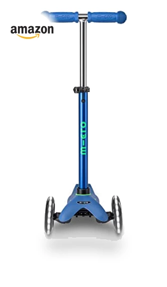 Mini Deluxe LED Three-Wheeled Scooter — Balance Bikes, Micro