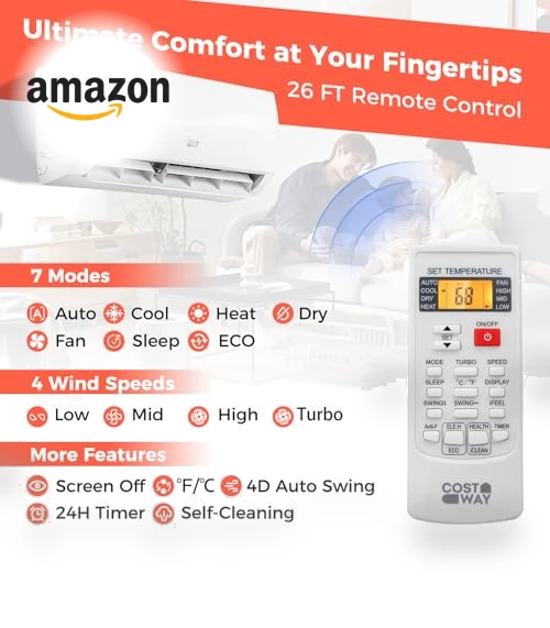Mini Split Air Conditioner & Heater — Cooling Solutions, COSTWAY