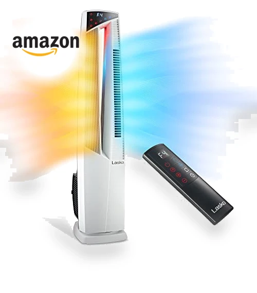 Oscillating Hybrid Fan and Space Heater — Home Cooling Solutions, Lasko