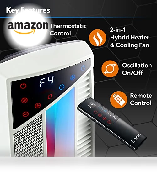 Oscillating Hybrid Fan and Space Heater — Home Cooling Solutions, Lasko