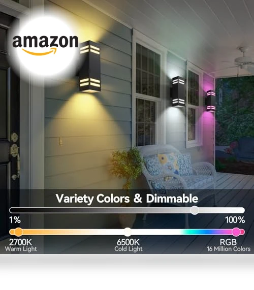 Outdoor Smart Wall Lights — LED, Zinola