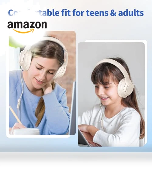 Over Ear Foldable Headphones with Microphone — In-Ear Headphones, Botesty Sound