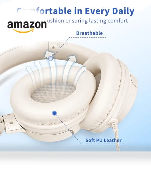 Over Ear Foldable Headphones with Microphone — In-Ear Headphones, Botesty Sound
