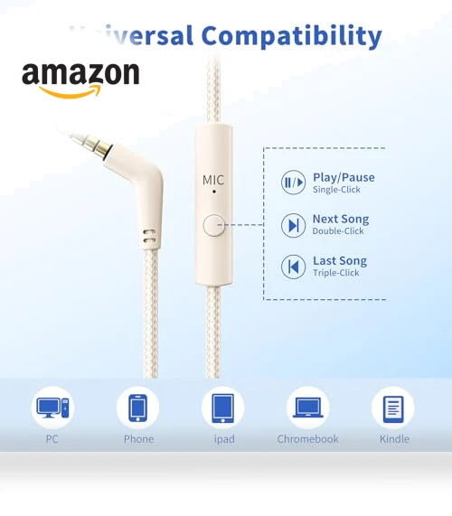 Over Ear Foldable Headphones with Microphone — In-Ear Headphones, Botesty Sound