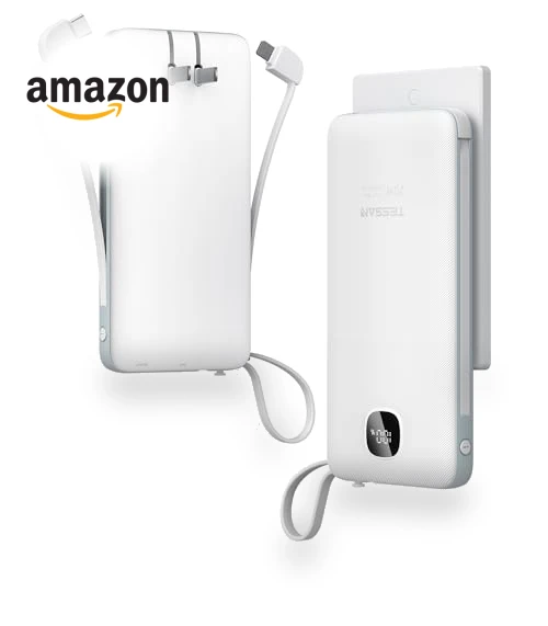 Portable Charger with Built in Cables — Chargers, TESSAN