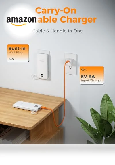 Portable Charger with Built in Cables — Chargers, TESSAN
