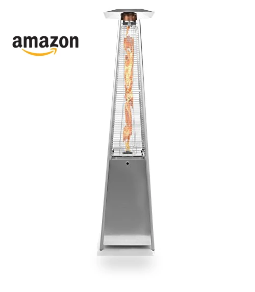 Pyramid Style Outdoor Patio Heater with Dancing Flame — Patio Heaters, Thermo Tiki