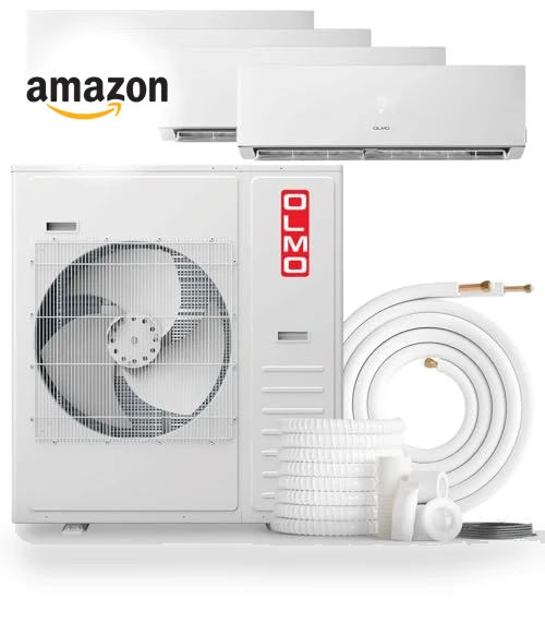 Quad Zone Wall Mount Ductless Mini Split A/C and Heater — Split-System, OLMO