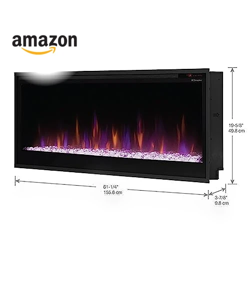 Slim Built-in Linear Electric Fireplace Heater — Electric Heating Solutions, DIMPLEX